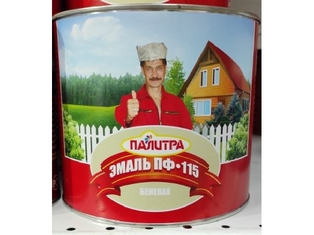 ПАЛИТРА Эмаль ПФ-115 бежевая 1,9 кг